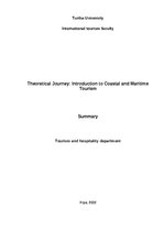 Eseja 'Theoretical Journey: Introduction to Coastal and Maritime Tourism', 1.