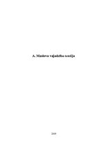 Referāts 'A.Maslova vajadzību teorija', 1.