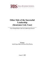 Referāts 'Other Side of the Successful Leadership', 1.