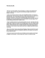 Eseja 'The Worst Day of My Life', 1.