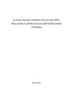 Referāts 'Klimata izmaiņu ietekme uz sugu izplatību, ekoloģiski plastiskās izspiež ekoloģi', 1.