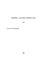 Eseja 'Vajadzības – personības aktivitātes avots', 1.