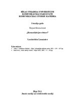 Konspekts 'Komunikācija pirmsmasu laikmetā. Orālā komunikācija', 1.
