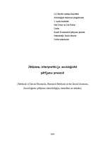 Eseja 'Jēdzienu interpretācija socioloģiskā pētījumā', 1.