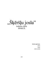 Konspekts 'Šķēršļu josla', 1.