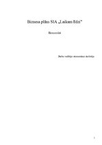 Biznesa plāns 'Biznesa plāns SIA "Laikam līdzi"', 1.