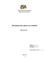 Konspekts 'Dzīvojamās ēkas apkure un ventilācija', 1.