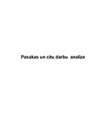 Referāts 'Literārā darba analīze', 1.