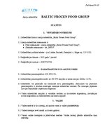 Prakses atskaite 'A/s Baltic Frozen Food Group', 9.