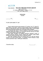 Prakses atskaite 'A/s Baltic Frozen Food Group', 14.