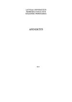 Prakses atskaite 'Apendicīts', 1.