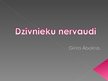 Prezentācija 'Dzīvnieku nervaudi', 1.