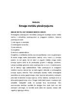 Referāts 'Smago metālu piesārņojums', 1.