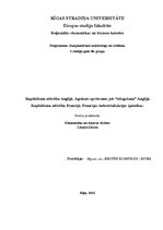 Konspekts 'Kapitālisma attīstība Anglijā. Kapitālisma attīstība Francijā', 1.