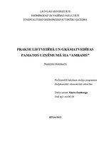 Prakses atskaite 'Prakse lietvedībā un grāmatvedības pamatos', 1.