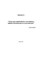 Referāts 'Eiropa pēc paplašināšanās. Vai turpināsies dalījums Rietumeiropā un Austrumeirop', 1.