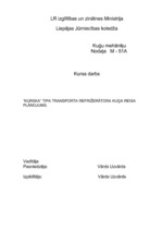 Referāts '”Kursk” tipa transporta refrižerātora kuģa reisa plānojums', 1.