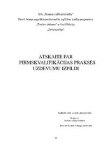 Prakses atskaite 'Prakse tiesā, tiesas kancelejā', 10.