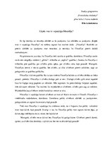 Eseja 'Kāpēc man ir vajadzīga filosofija?', 1.