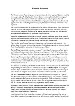 Eseja 'Financial Statements', 1.