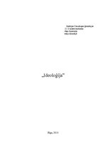 Referāts 'Ideoloģija', 1.