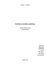 Referāts 'Kristāli un kristālu audzēšana', 1.