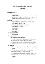 Konspekts 'Plāns matemātikas stundai 1.klasei', 2.