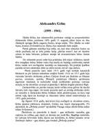 Referāts 'Aleksandrs Grīns', 1.