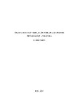 Referāts 'Ārlietu ministrs Vilhelms Munters', 1.