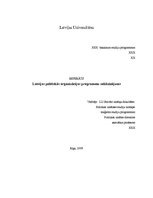 Referāts 'Politisko partiju programmu salīdzinājums', 1.