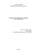 Prakses atskaite 'Cilvēka ģeogrāfijas pamati', 1.