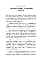 Eseja 'Dabas faktoru ietekme uz Āzijas iedzīvotāju izvietojumu', 1.
