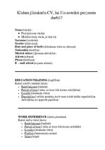 Paraugs 'Curriculum Vitae', 1.