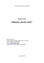 Biznesa plāns 'Biznesa plāns kafejnīcai', 1.