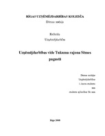 Referāts 'Uzņēmējdarbības vide Tukuma rajonā', 1.