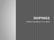 Prezentācija 'Dopings', 1.