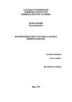 Referāts 'Datornoziegumi un to vieta Latvijas krimināllikumā', 1.