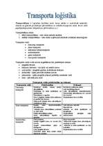 Konspekts 'Transporta loģistika', 1.