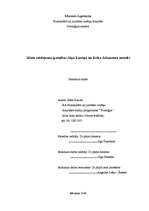 Diplomdarbs 'Sižeta veidojuma īpatnības Jāņa Ezeriņa un Erika Ādamsona novelēs', 1.