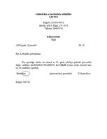 Paraugs 'Rīkojums par prēmēšanu', 1.