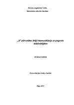 Referāts '"X" pārvaldes ārējā komunikācija ar pagasta iedzīvotājiem', 1.
