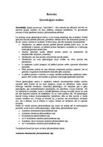 Konspekts 'Ģenealoģijas analīze', 1.