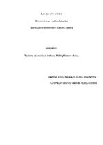 Referāts 'Tūrisma ekonomiskā ietekme. Multiplikatora efekts', 1.