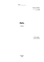 Referāts 'Sals', 1.