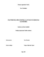 Diplomdarbs 'Patvēruma procedūra Latvijā un Eiropas Savienībā', 1.