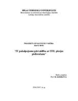 Referāts 'IT pakalpojumu pārvaldība ar ITIL pieejas pielietošanu', 1.