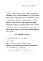Konspekts 'Volejbols', 1.