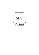 Biznesa plāns 'SIA ''Pirtiņš''', 1.