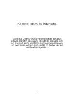 Eseja 'Ko mēs ēdām, lai Sibīrijā izdzīvotu', 1.