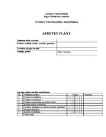 Prakses atskaite 'Aprūpes plāns', 1.